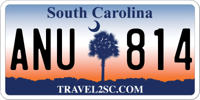 SC license plate ANU814