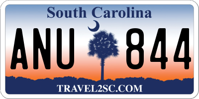 SC license plate ANU844