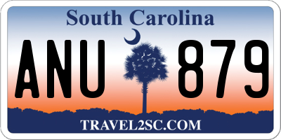 SC license plate ANU879