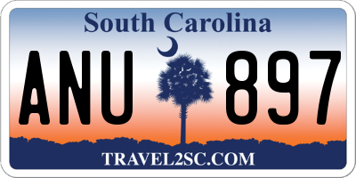 SC license plate ANU897
