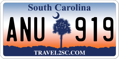 SC license plate ANU919