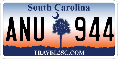 SC license plate ANU944
