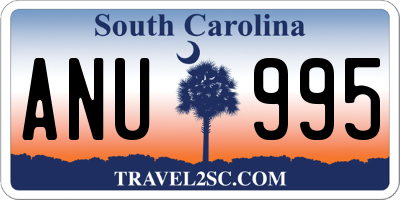 SC license plate ANU995