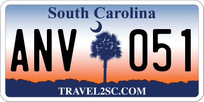 SC license plate ANV051