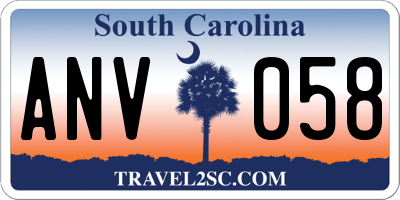 SC license plate ANV058