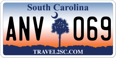 SC license plate ANV069
