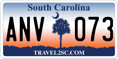 SC license plate ANV073