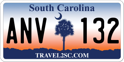 SC license plate ANV132