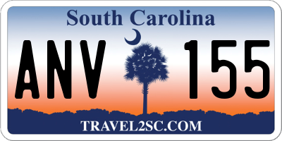 SC license plate ANV155