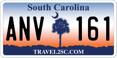 SC license plate ANV161