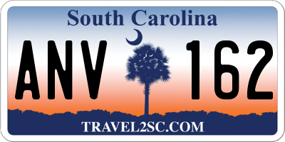 SC license plate ANV162