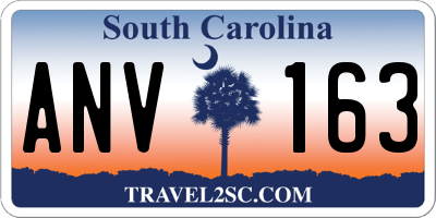 SC license plate ANV163