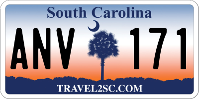 SC license plate ANV171