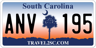 SC license plate ANV195