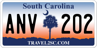 SC license plate ANV202