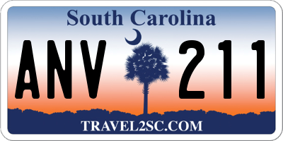 SC license plate ANV211