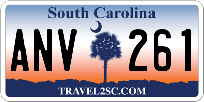 SC license plate ANV261