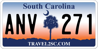 SC license plate ANV271