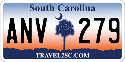 SC license plate ANV279