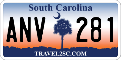 SC license plate ANV281