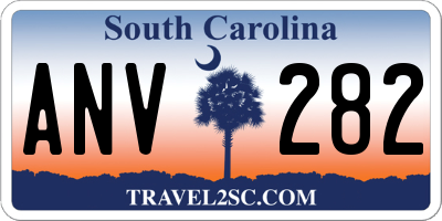 SC license plate ANV282