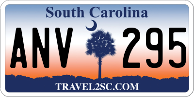 SC license plate ANV295