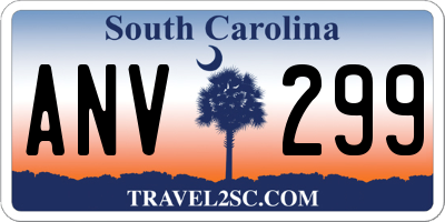 SC license plate ANV299