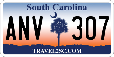 SC license plate ANV307