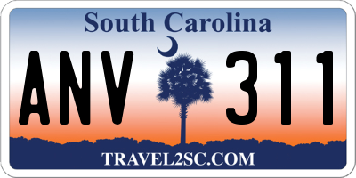 SC license plate ANV311