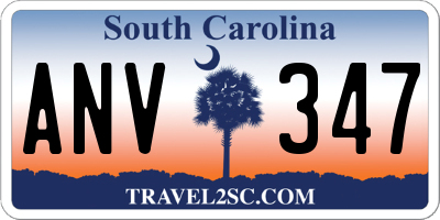 SC license plate ANV347