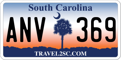 SC license plate ANV369