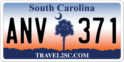 SC license plate ANV371