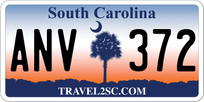 SC license plate ANV372