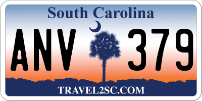 SC license plate ANV379