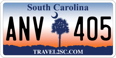 SC license plate ANV405