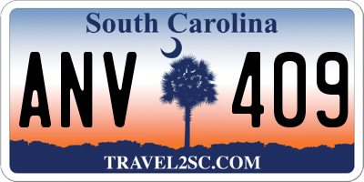 SC license plate ANV409