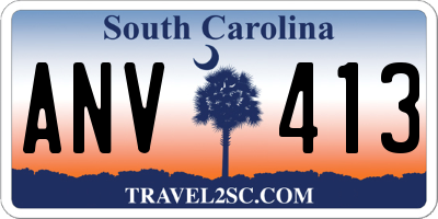 SC license plate ANV413
