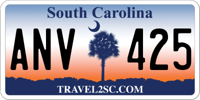 SC license plate ANV425