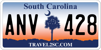 SC license plate ANV428