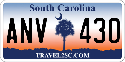 SC license plate ANV430