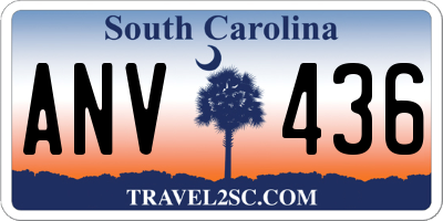 SC license plate ANV436