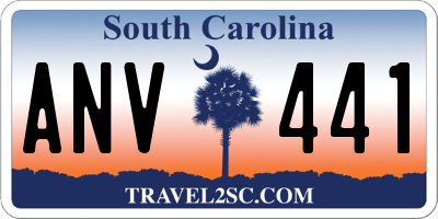 SC license plate ANV441