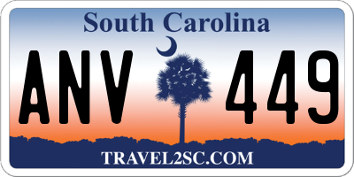 SC license plate ANV449