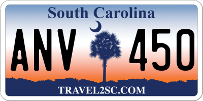 SC license plate ANV450