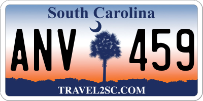 SC license plate ANV459