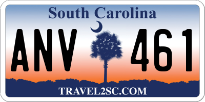 SC license plate ANV461
