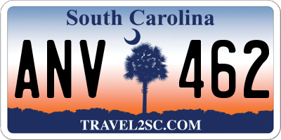 SC license plate ANV462