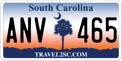 SC license plate ANV465