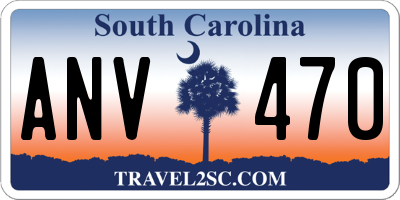 SC license plate ANV470