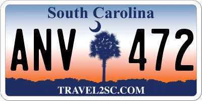 SC license plate ANV472